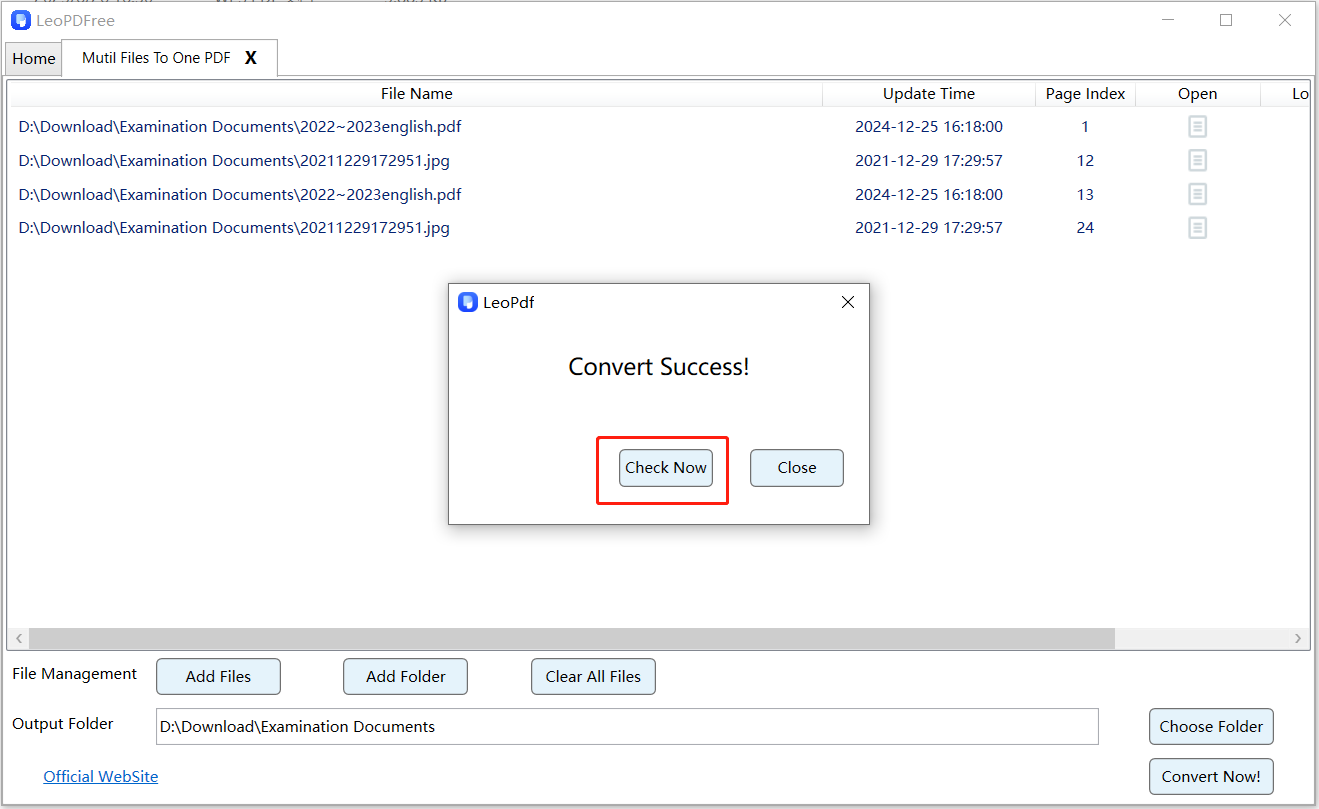 how to merge pdf step 2