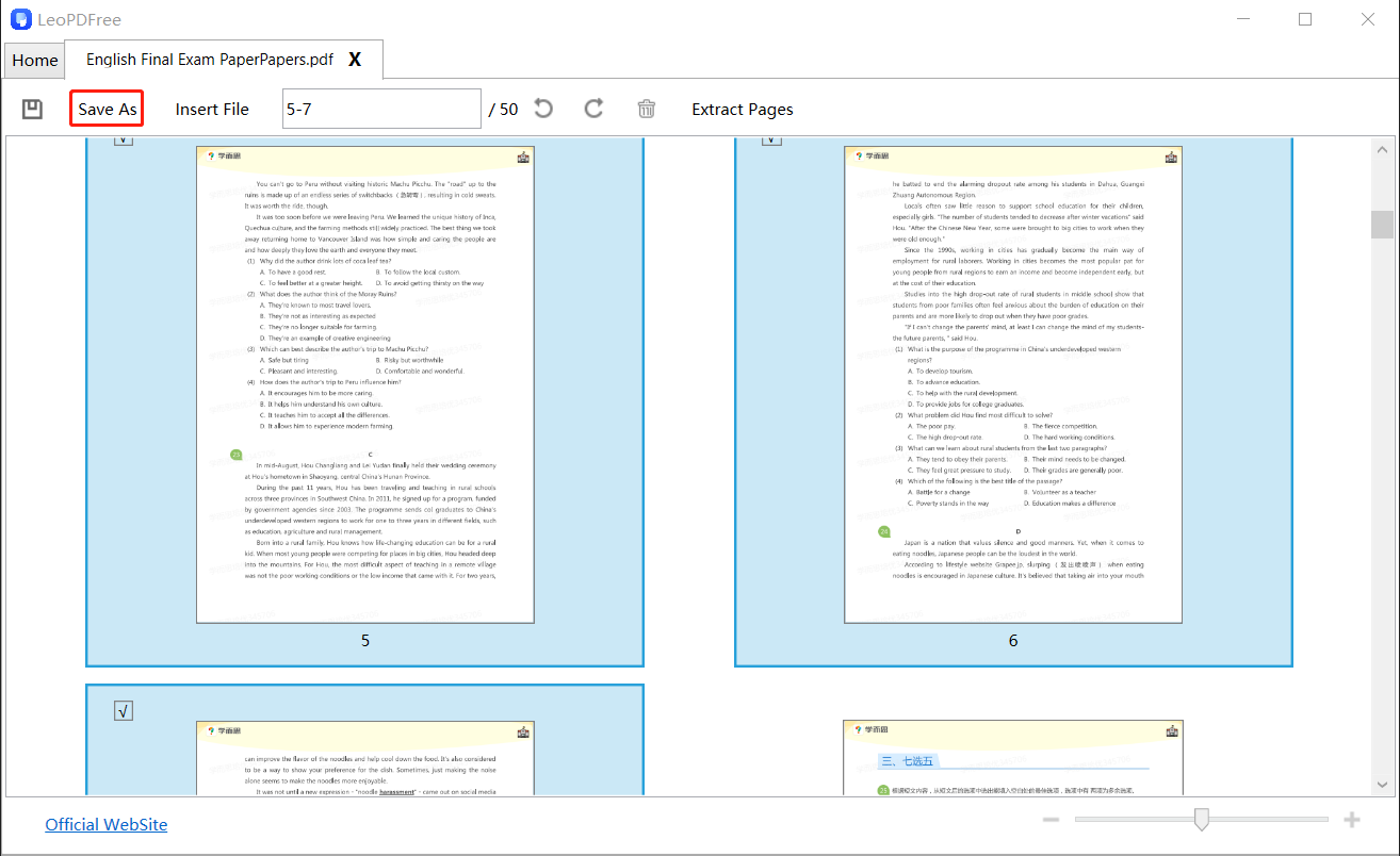 pdf page deletion on chrome