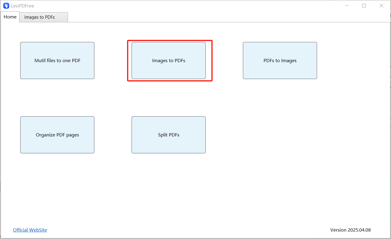 convert image to pdf step 1