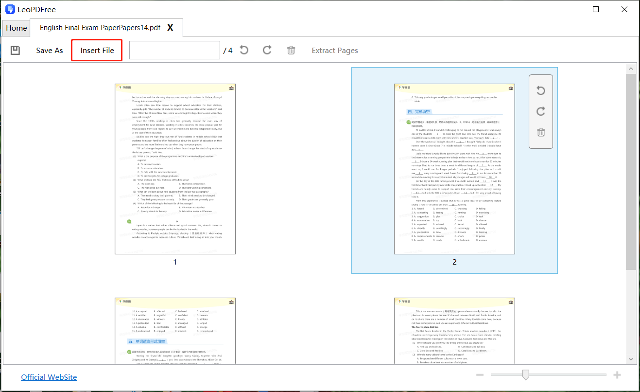 rotate pdf save LEOPDF