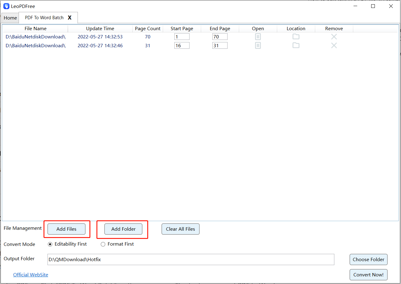 convert pdf to word step 2