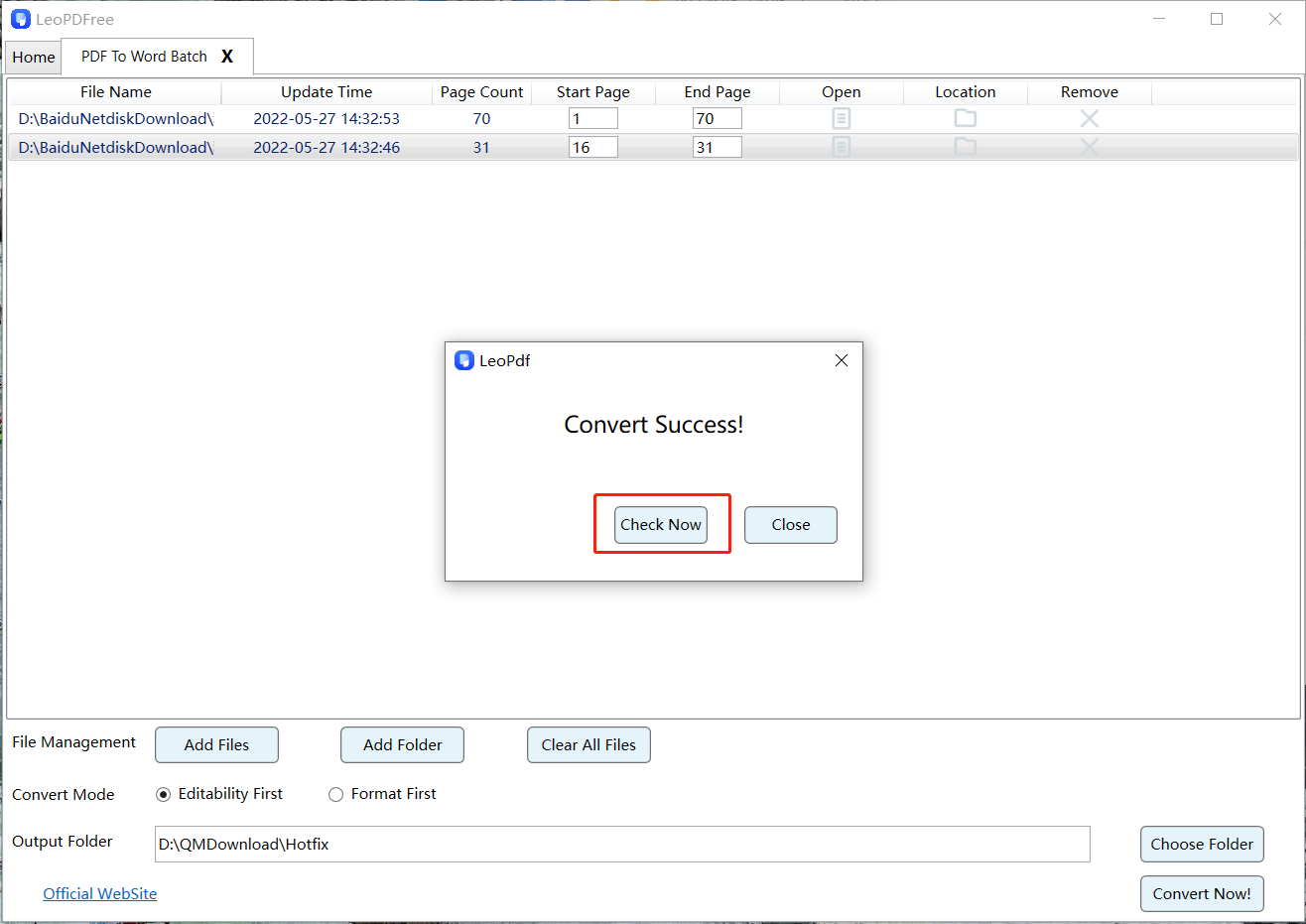 convert pdf to word step 5