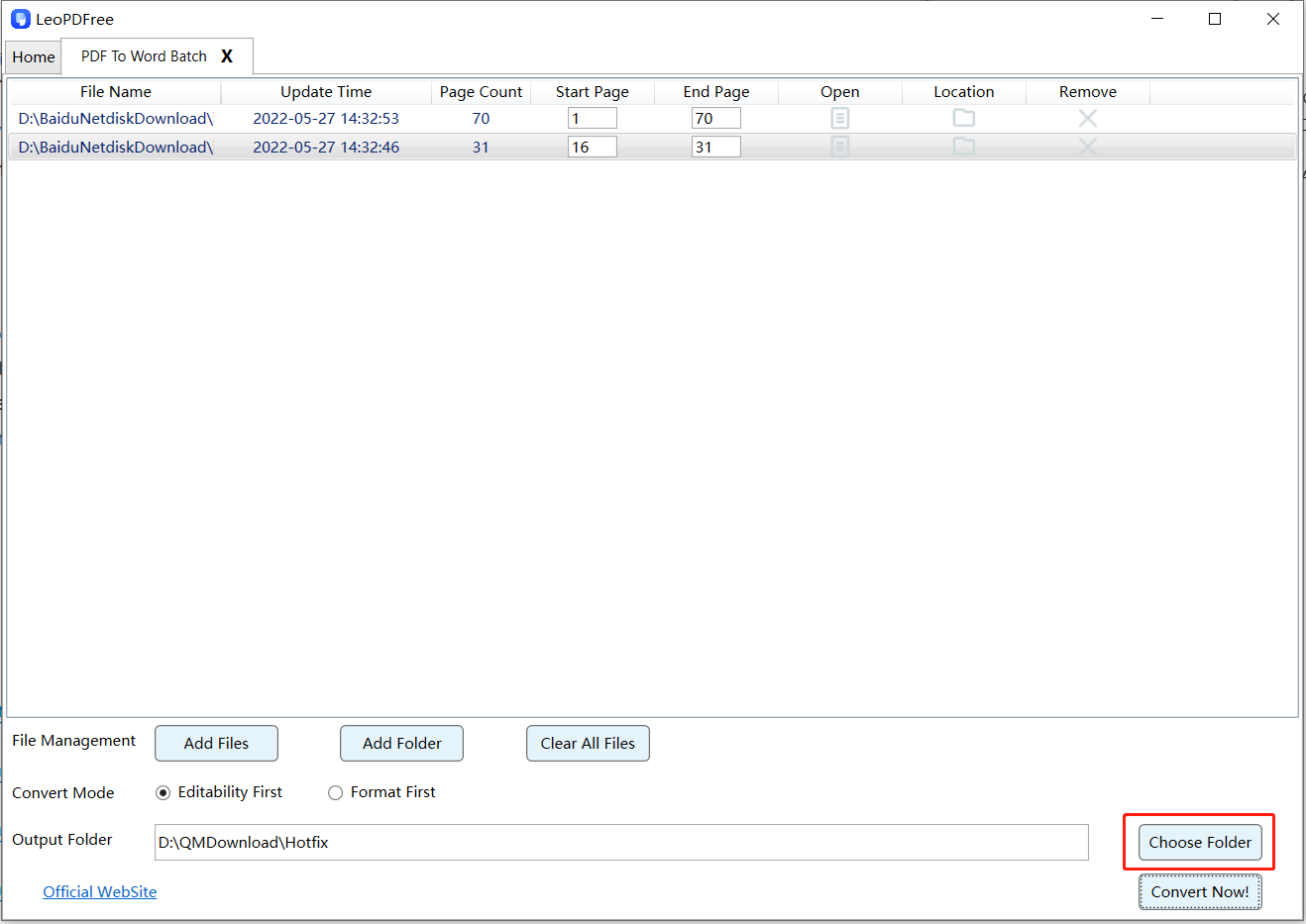 convert pdf to word step 3