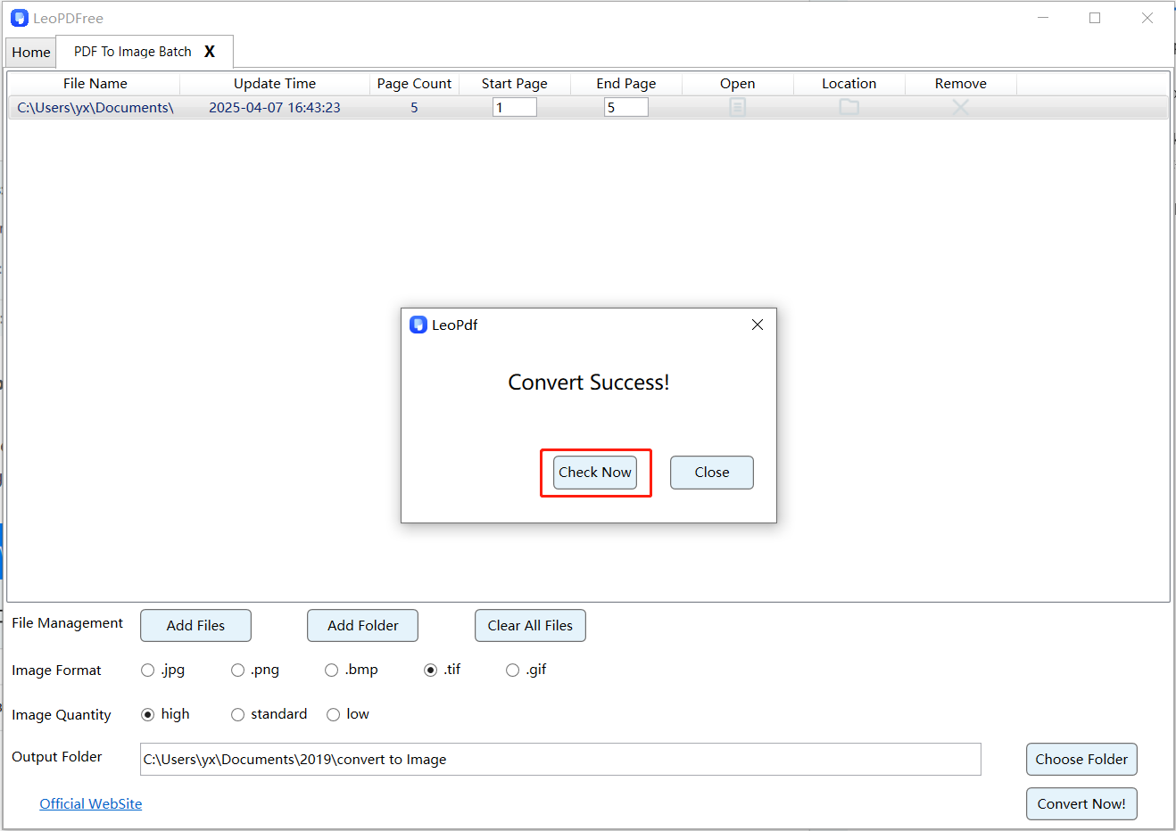 open tiff file