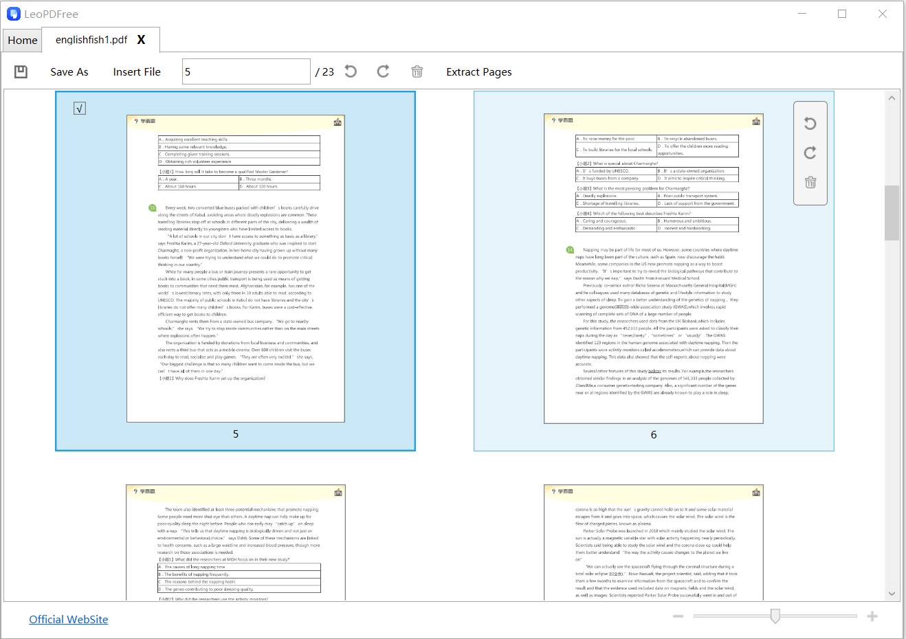 Rearrange at freepdfconvert.com