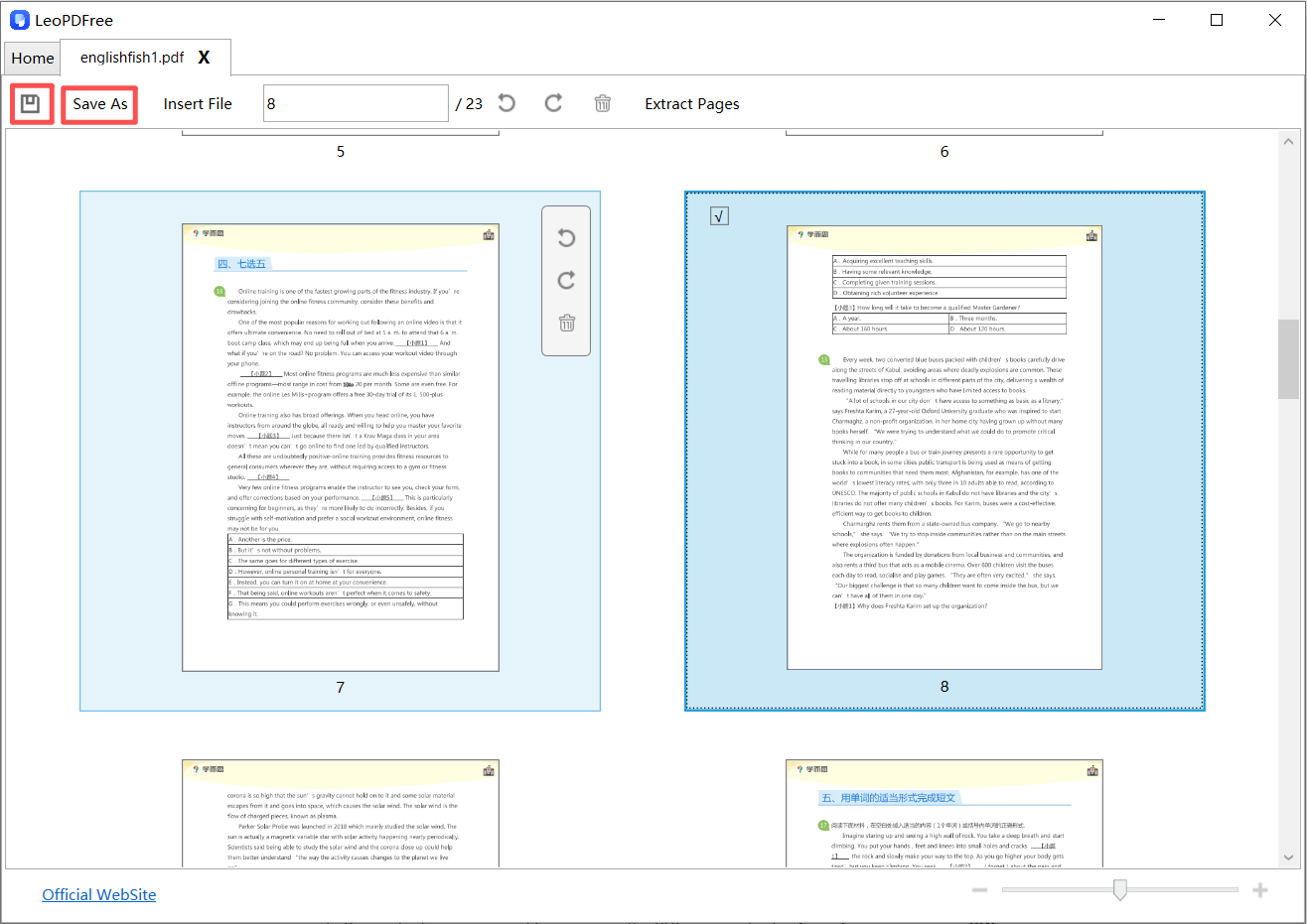 Rearrange at freepdfconvert.com