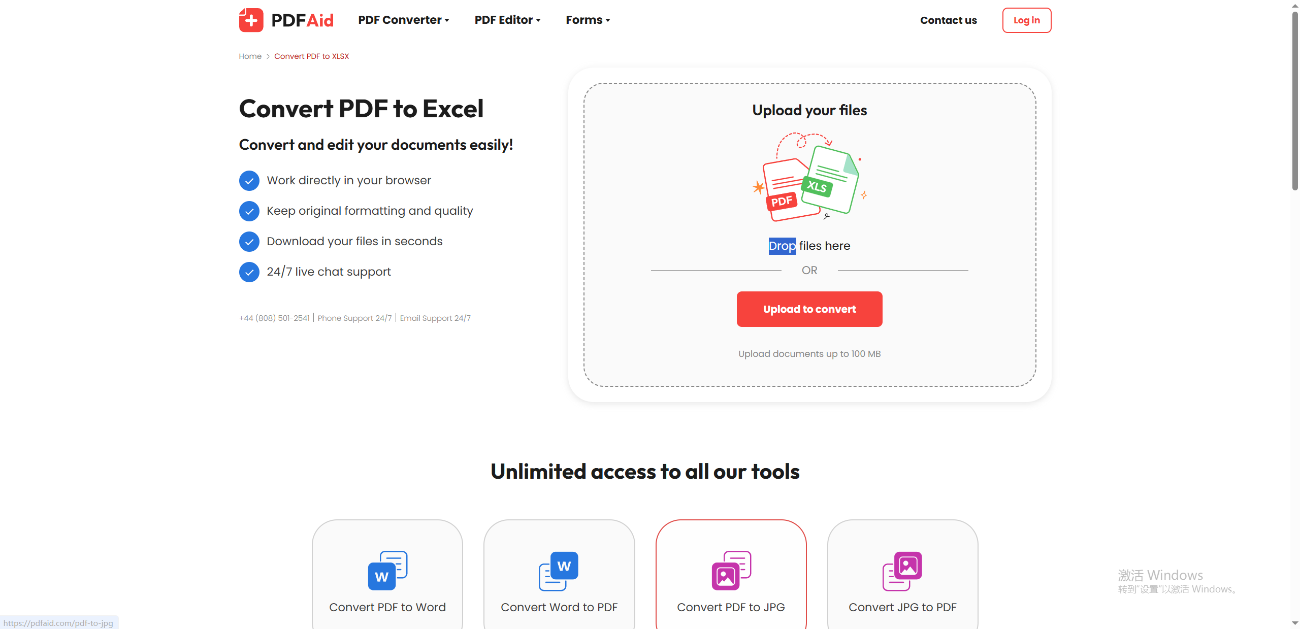 convert pdf to excel at freepdfconvert.com