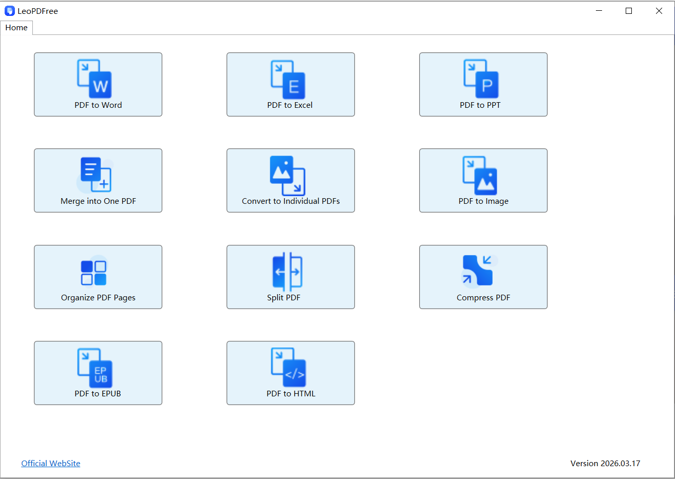 PDF convert tool at freepdfconvert.com