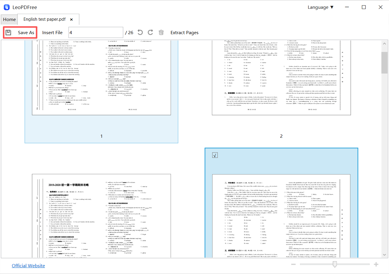 How to Extract pages from PDF?