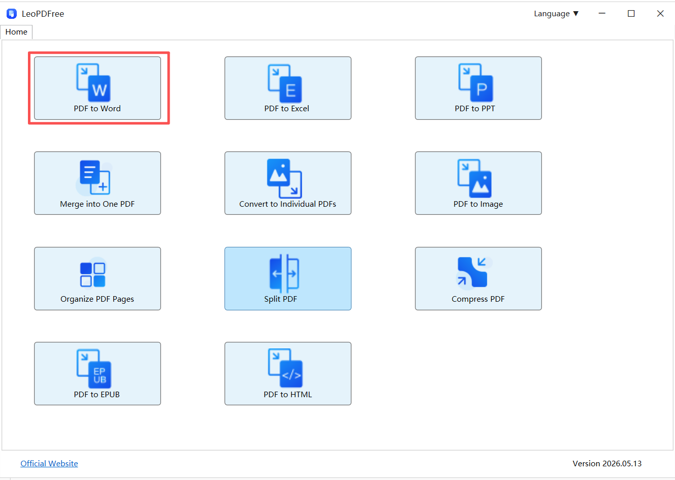 convert pdf to word step 1