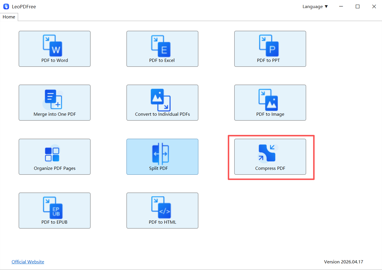 pdf compressor LeoPFDF
