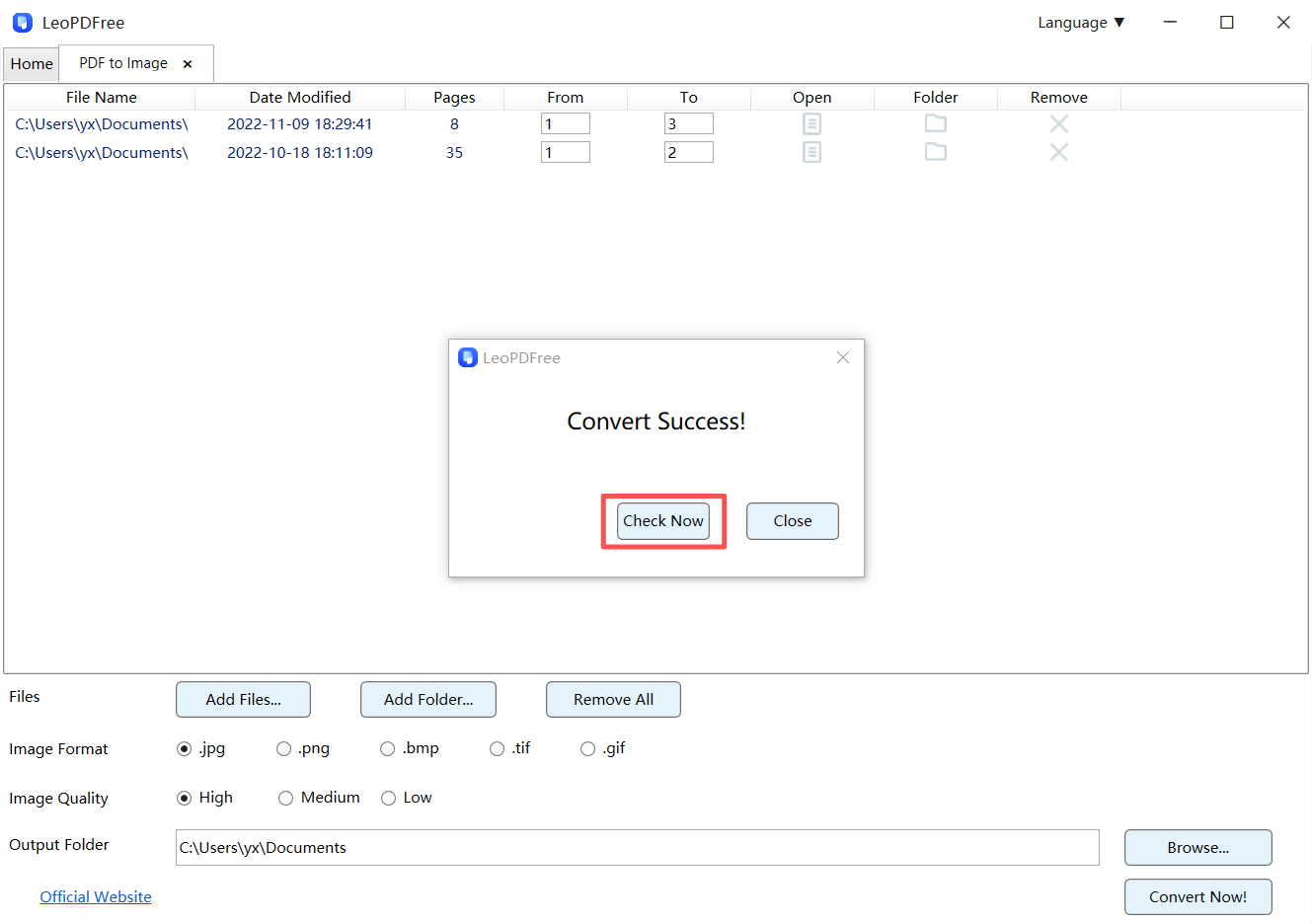 convert pdf to image step 4