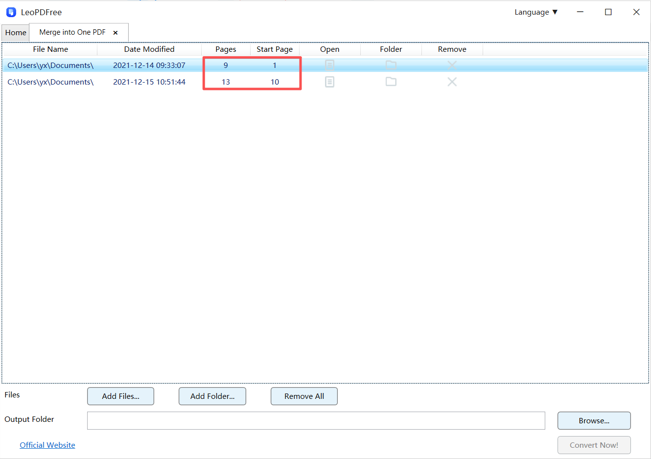 how to merge pdf step 2