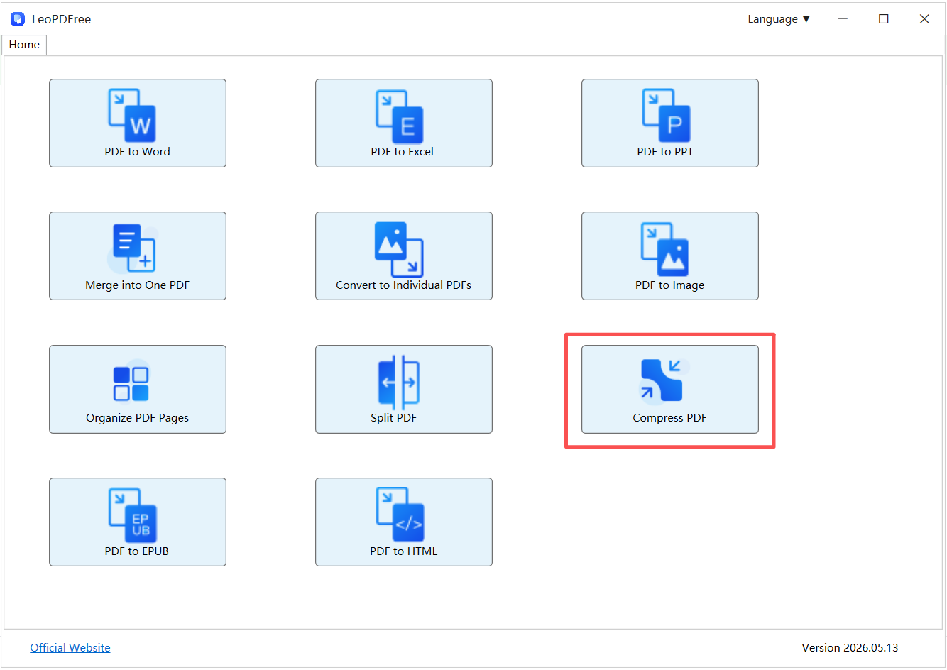 pdf compress at freepdfconvert.com