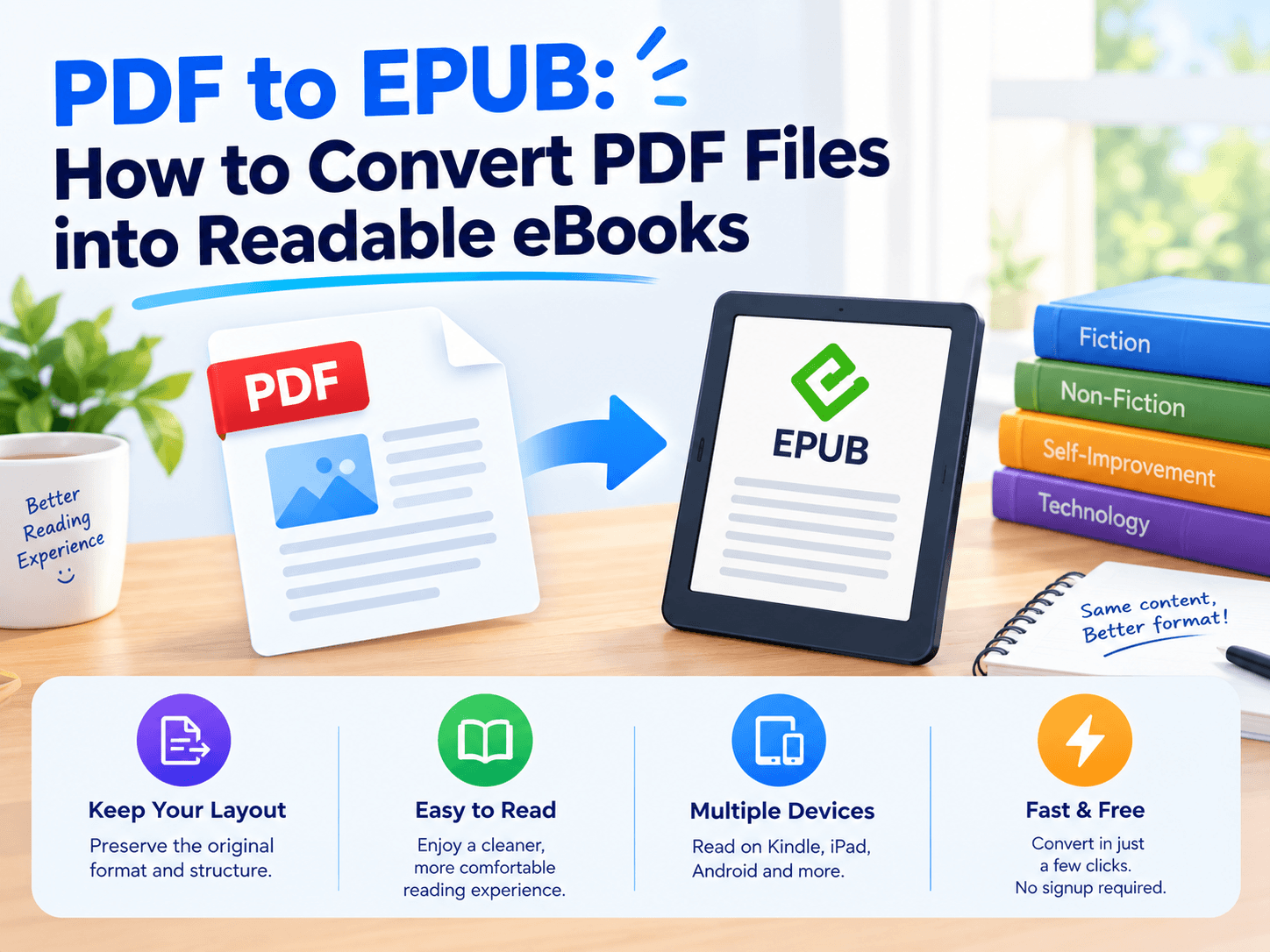 convert pdf to EPUB at freepdfconvert.com